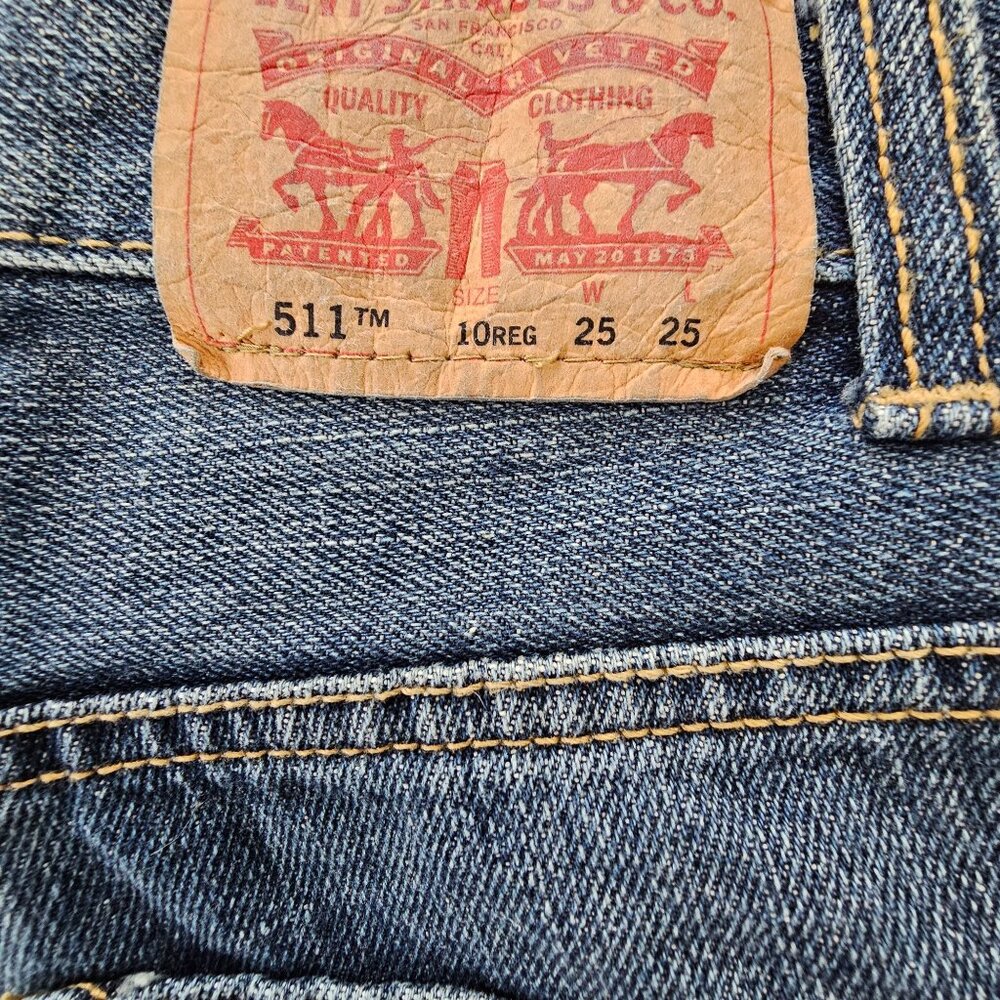Levi's 511 Skinny kids unisex Jeans size 25x25 or 10R - Picture 4 of 9